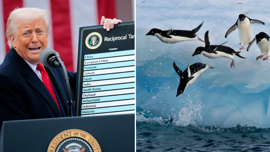 Donald Trump imposes tariffs on islands inhabited by penguins during ‘Liberation Day’ speech