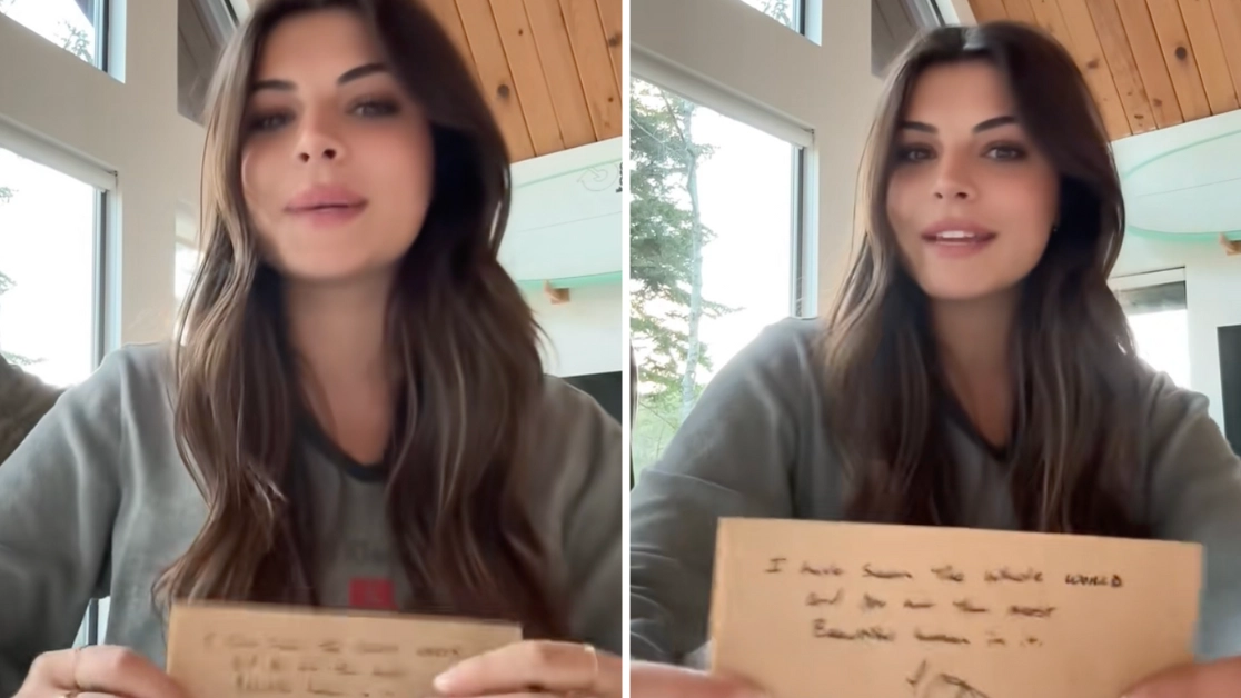 Plane passenger shocked after pilot shoots his shot with her and gives her unexpected note on napkin