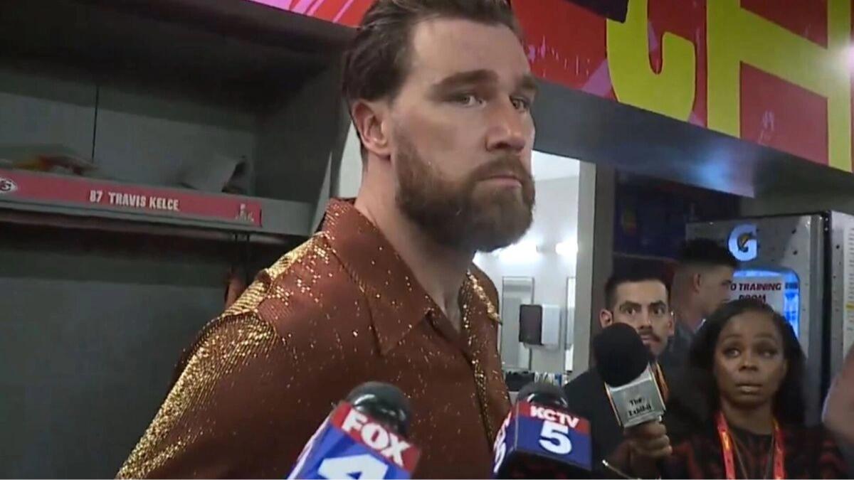 Travis Kelce shows true feelings about Super Bowl loss during post-game interview