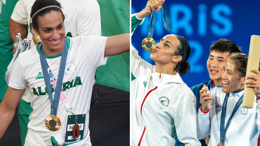 Imane Khelif praised over touching moment during closing ceremony following Olympic controversy