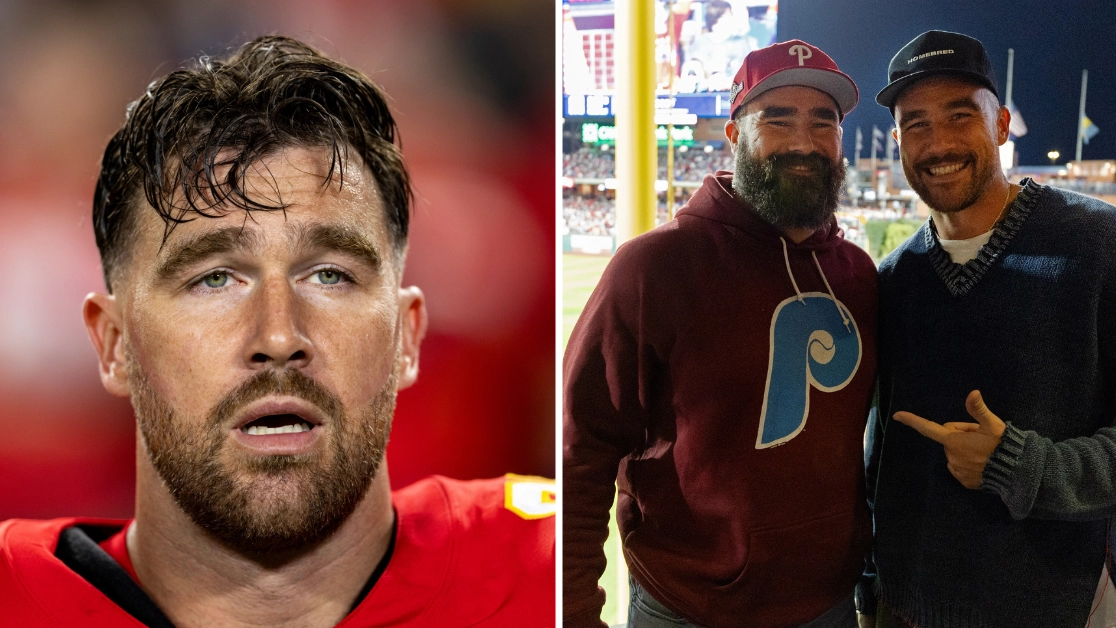 Travis Kelce breaks silence after ‘f**king clown’ called him homophobic slur and prompted aggressive reaction from brother Jason