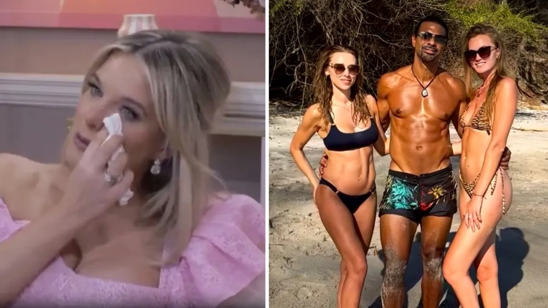 Helen Flanagan breaks down in tears as she speaks out on David Haye ‘throuple’
