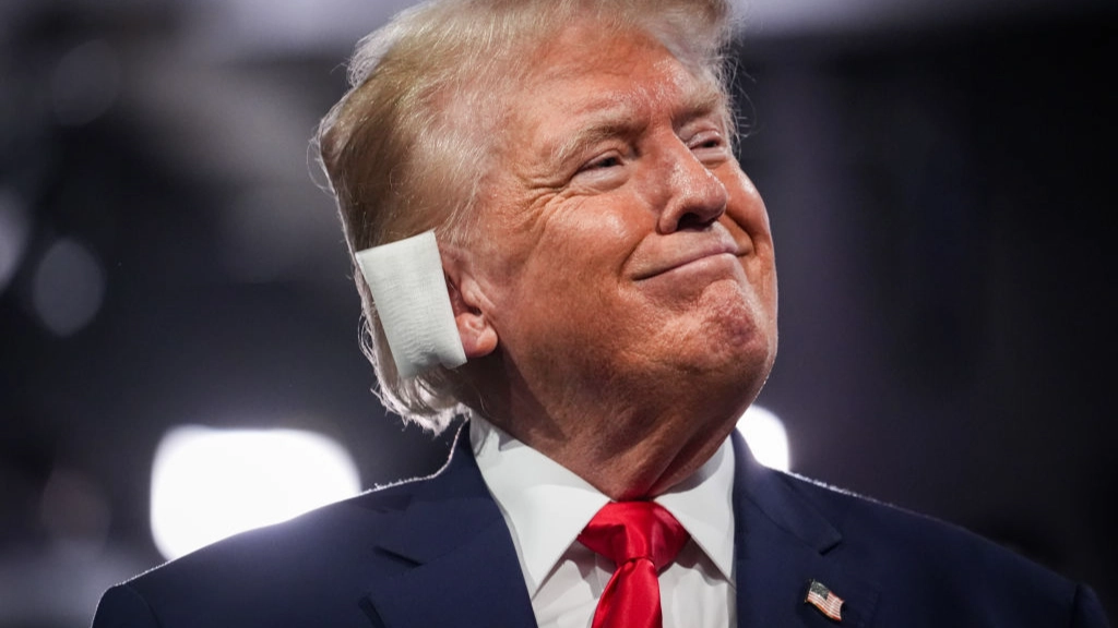 Donald Trump ignites theory on why he wore large bandage on his ear after attempted assassination