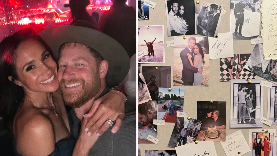 Meghan Markle shares intimate handwritten notes and unseen pictures in Prince Harry anniversary post
