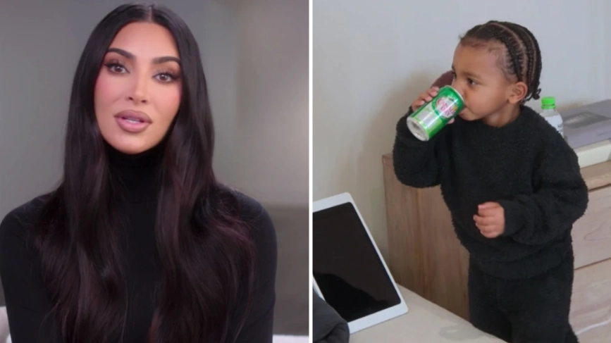 Kardashian Fans In Hysterics As Psalm Swigs Ginger Ale In Show Finale