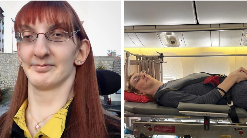 World's tallest woman finally flies for the first time after plane removed six seats