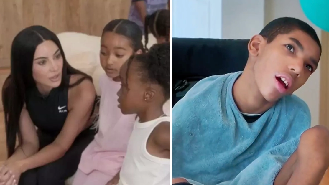 Kim Kardashian sparks outrage as she asks kids ‘tone-deaf’ question after revealing they aren’t ‘comfortable’ around disabled family member Amari