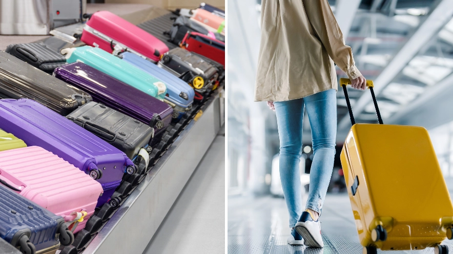 Why specific suitcase colours causes problems for holidaymakers