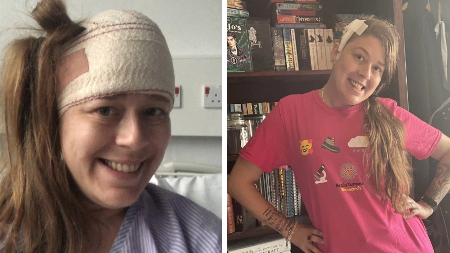 Mum suffering from excruciating headaches shocked to discover she had two tumours