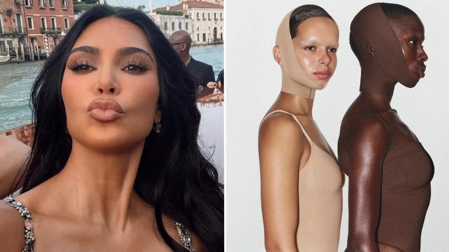Kim Kardashian's controversial new face shapewear leaves people disturbed