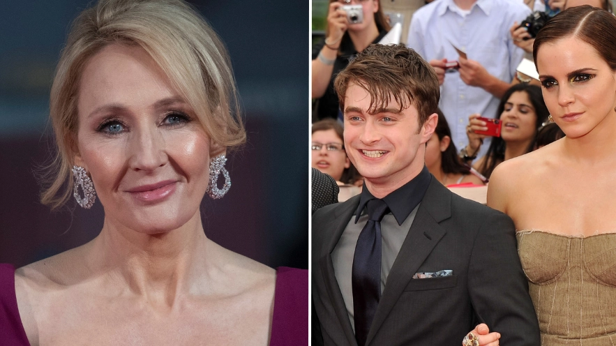 JK Rowling claimed she would 'never forgive' Harry Potter stars Daniel Radcliffe and Emma Watson