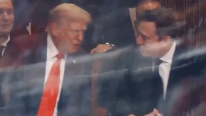 Donald Trump whispered sad three-word remark to Elon Musk after they reunite