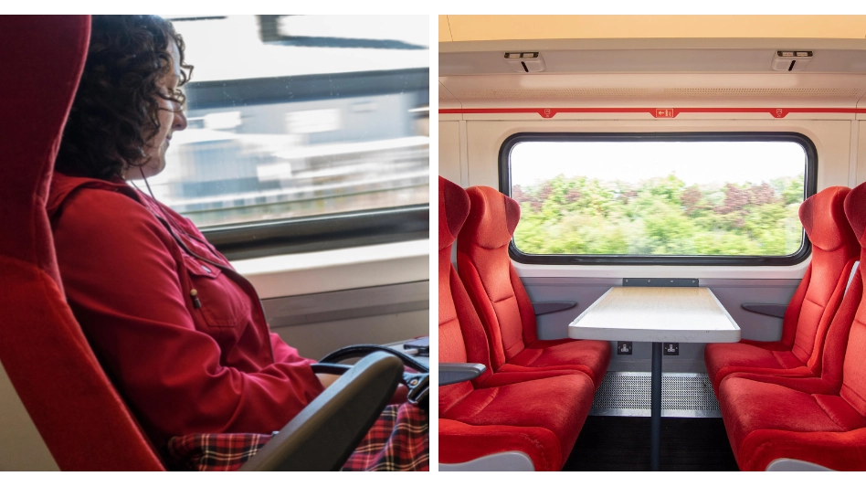 Woman praised for 'refusing to give up' first-class train seat to elderly lady