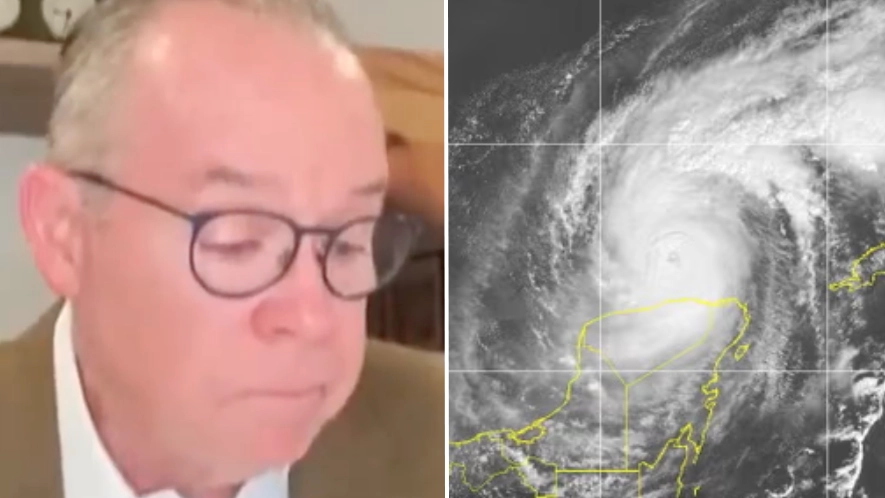 Expert fights back tears trying to explain Hurricane Milton to people across the world