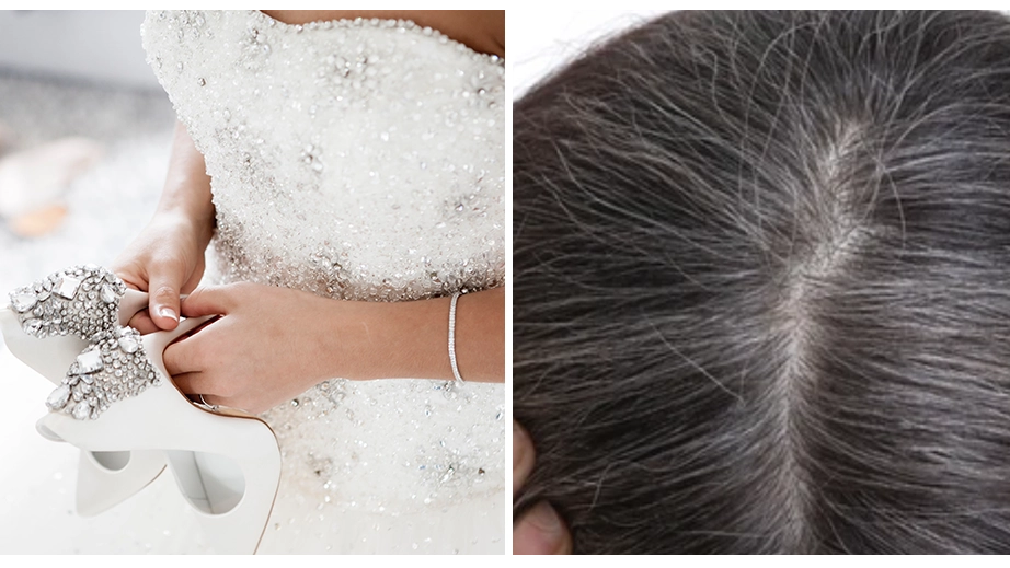 Bride left furious with bridesmaid after she refused to dye 'unsightly' grey hairs before wedding