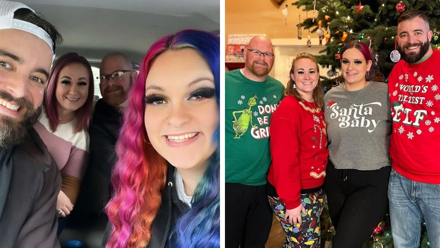 Polyamorous family admit they don't know who fathered two of their children