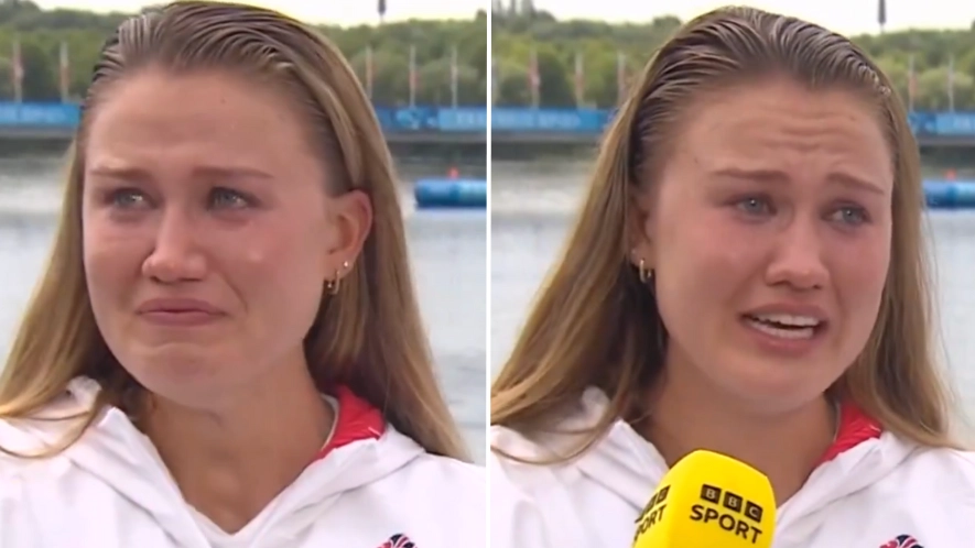 Olympic athlete reduces viewers to tears after revealing poignant note dad gave her just before he died 