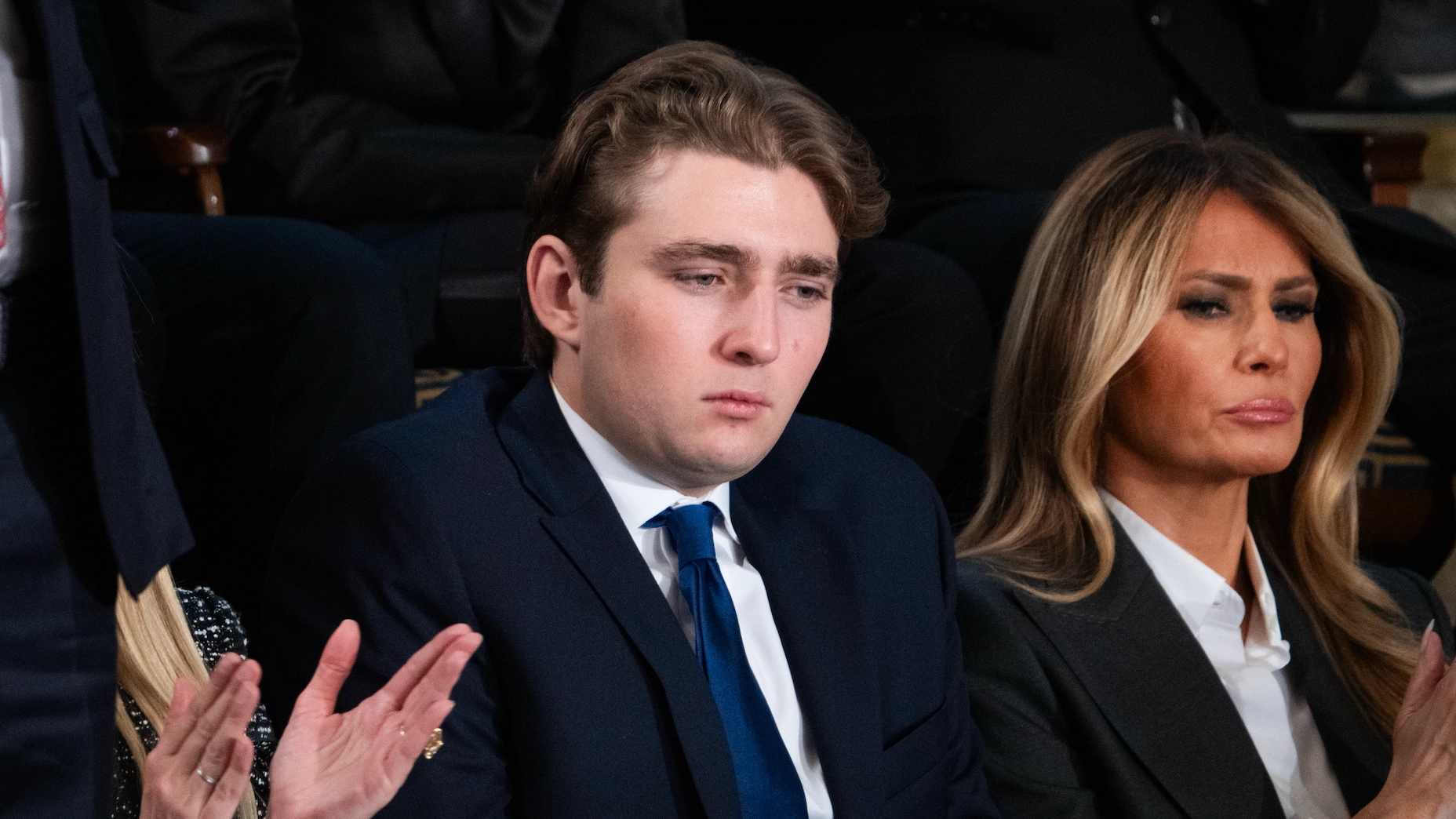 Barron Trump mocked over his ‘best skill’ following calls for him to be drafted