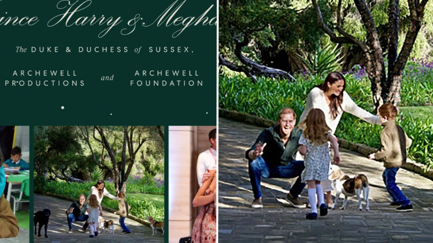 Royal expert reveals one major mistake with Prince Harry and Meghan Markle's new Christmas card