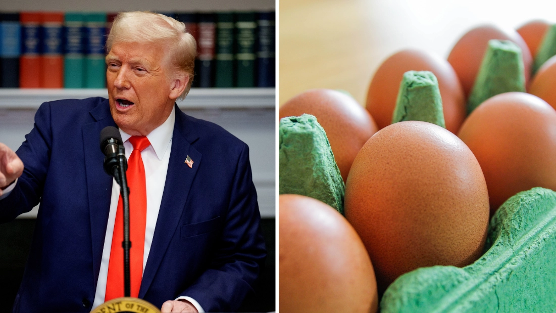 Donald Trump shares unexpected five-word message about egg prices as recession fears grow