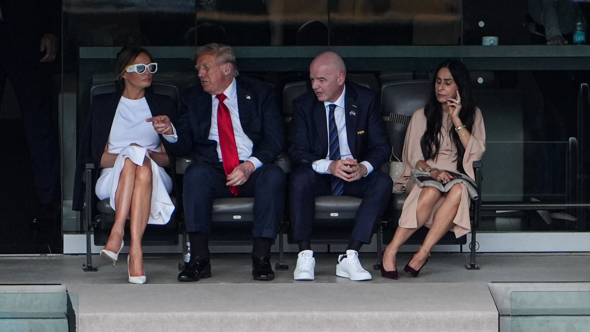 Lip reader reveals Donald Trump’s elated question to Melania during surprising football appearance