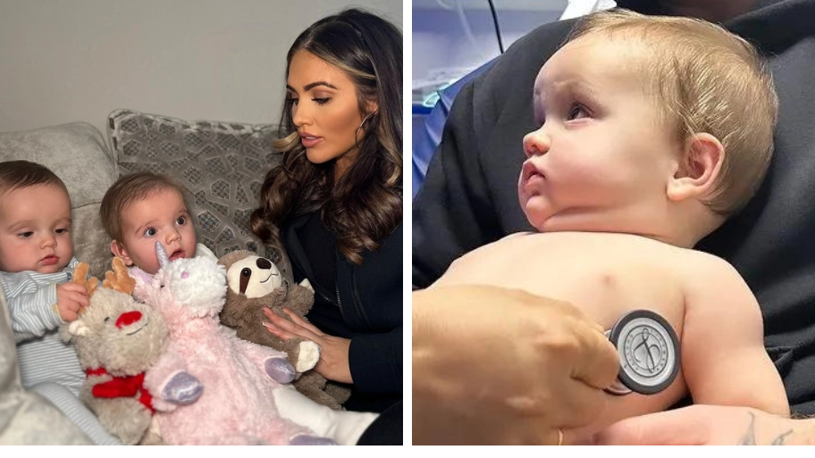 Amy Childs forced to rush baby son Billy to hospital on Christmas Day