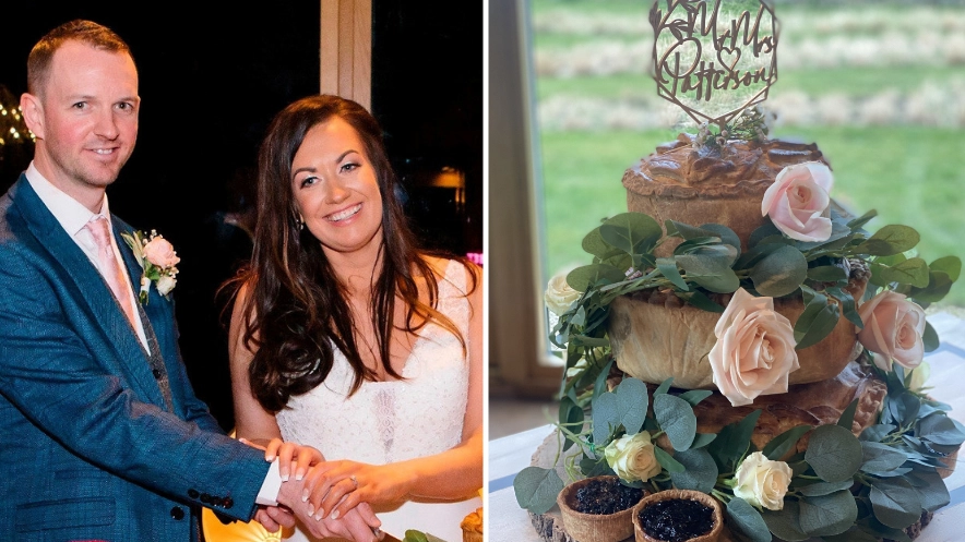 Couple Shock Wedding Guests With 'Meaty' Wedding Cake