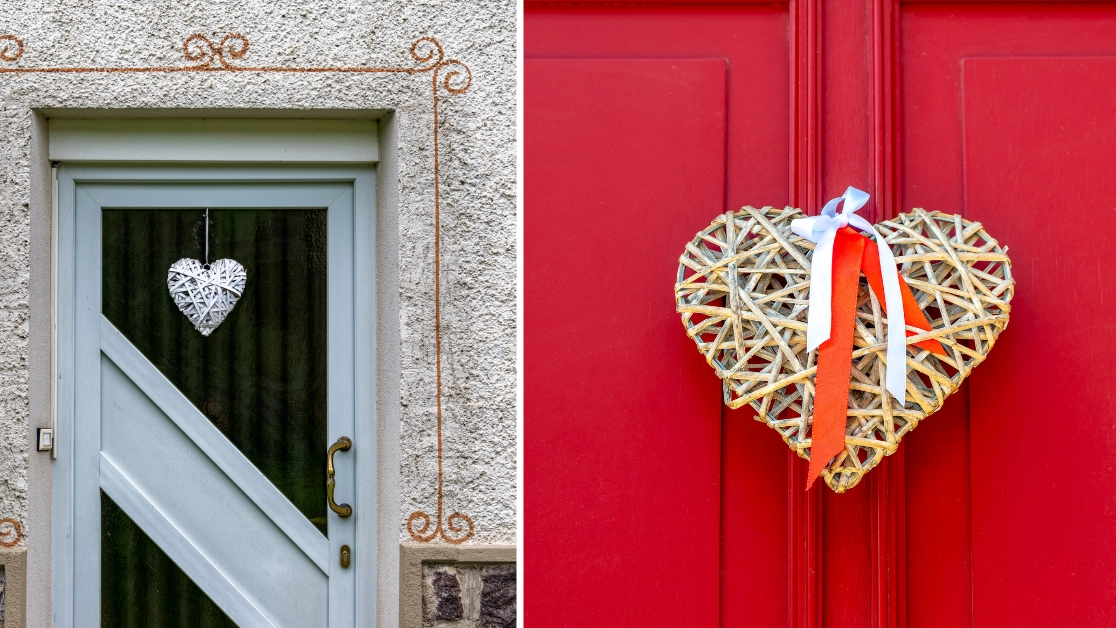 People alarmed after realising why people put wicker hearts on their doors or windows