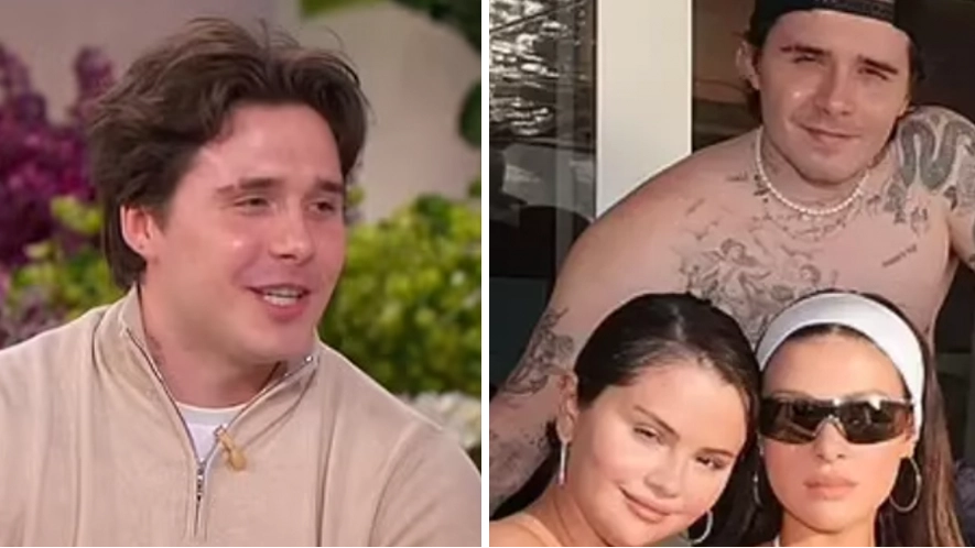 Brooklyn Beckham jokes about 'throuple' with Nicola Peltz and Selena Gomez