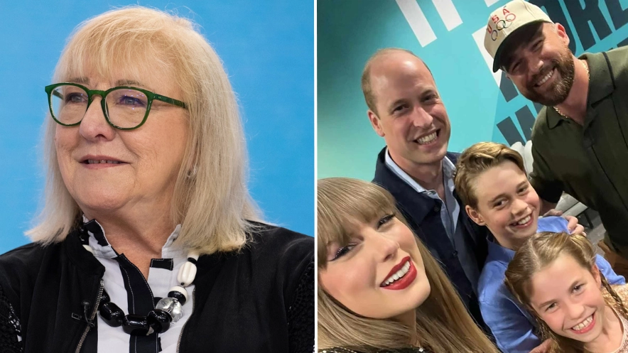 Travis Kelce's mum reacts to son meeting Prince William at Taylor Swift concert