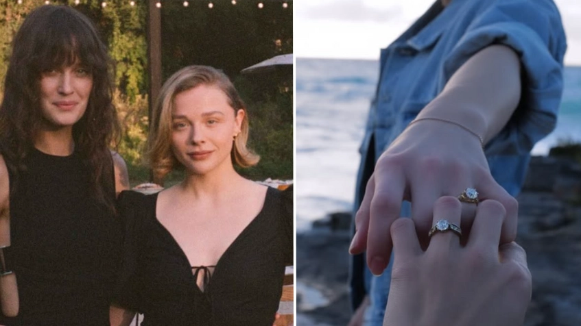 Chloë Grace Moretz seems to announce engagement to model Kate Harrison