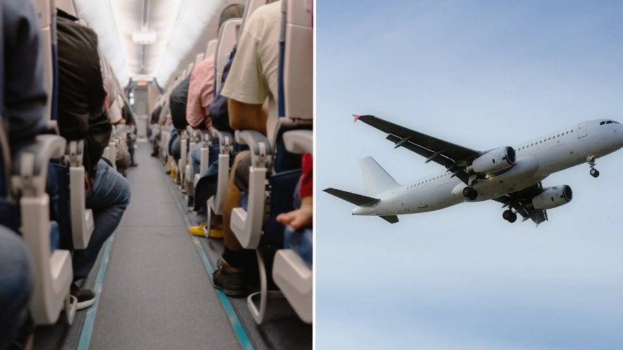 First-time flyer breaks down in tears after huge error meant flight had to be evacuated