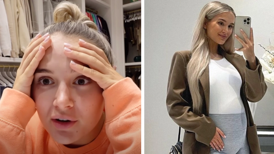 Pregnant Molly-Mae 'struggling with her changing body' as midwife left shocked at weight gain