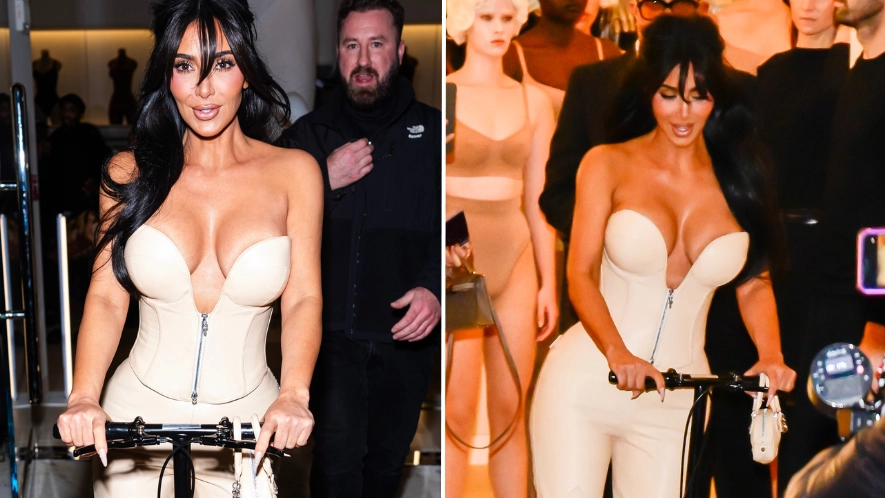 Kim Kardashian leaves internet baffled after turning up to event on mobility scooter