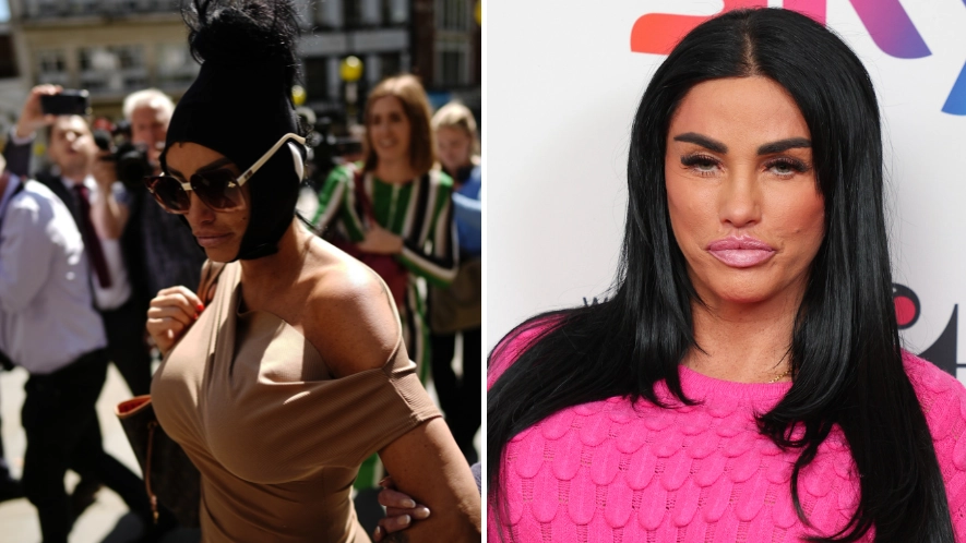 Katie Price pictured for first time outside court since being arrested on return to UK