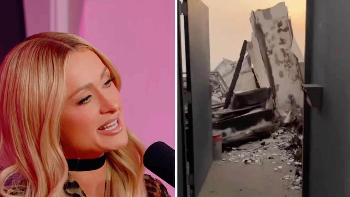 'Heartbroken' Paris Hilton returns to her destroyed home as she reveals devastating aftermath of LA fire in sad statement