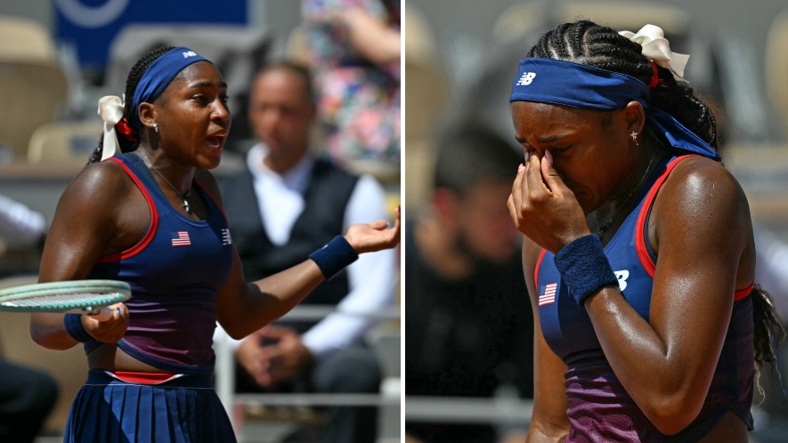 Olympian claims she’s ‘always cheated’ as crowd booed during heated five-minute argument with umpire