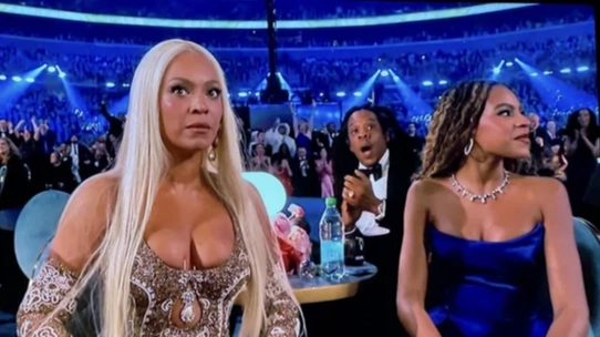 Beyoncé fans can’t get over her and daughter Blue Ivy’s incredible reaction to unexpected Grammys win