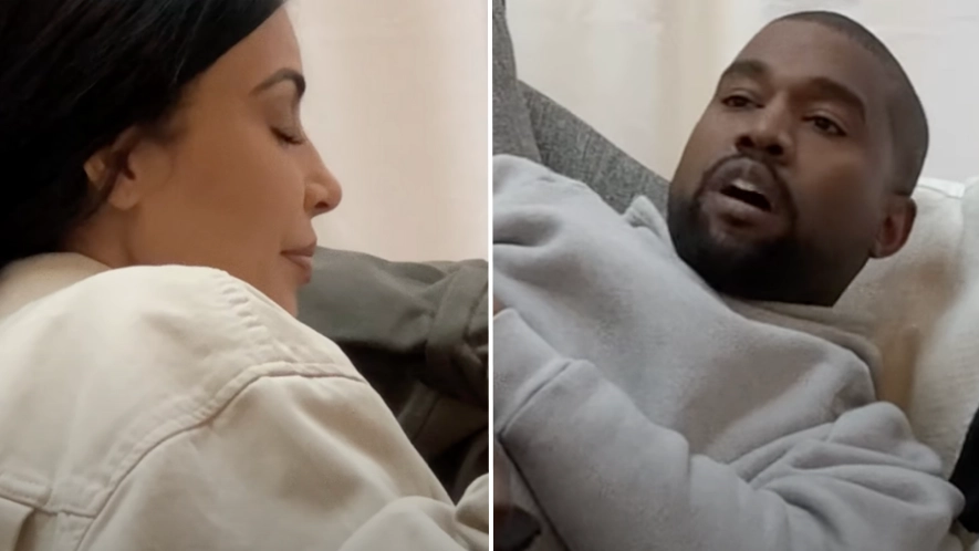 Kanye West explodes at crying Kim Kardashian after revealing he’s 'stopped taking his meds' in never-before-seen clip