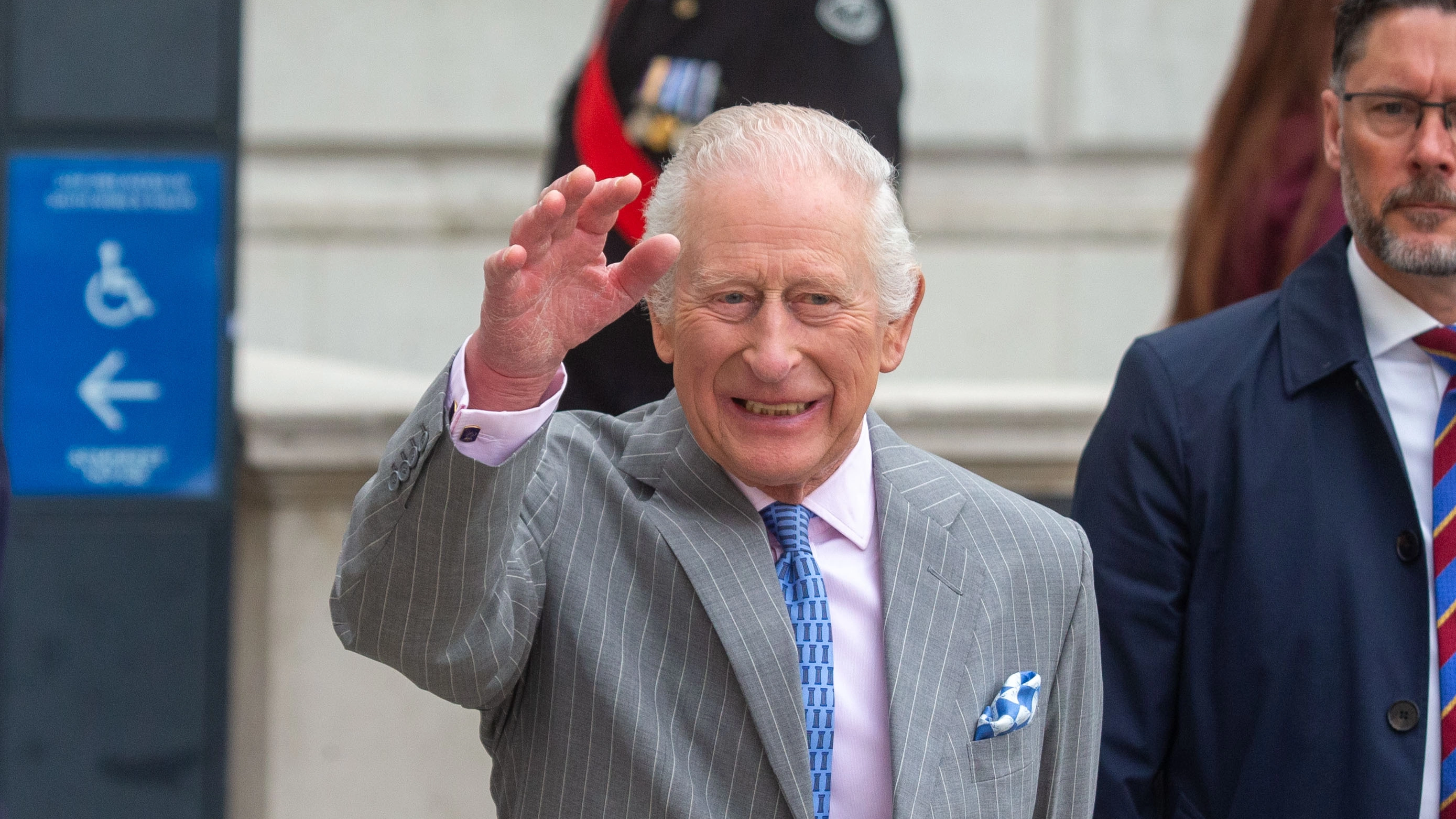 The King spotted in public for first time since being hospitalised and forced to cancel public events amid cancer treatment