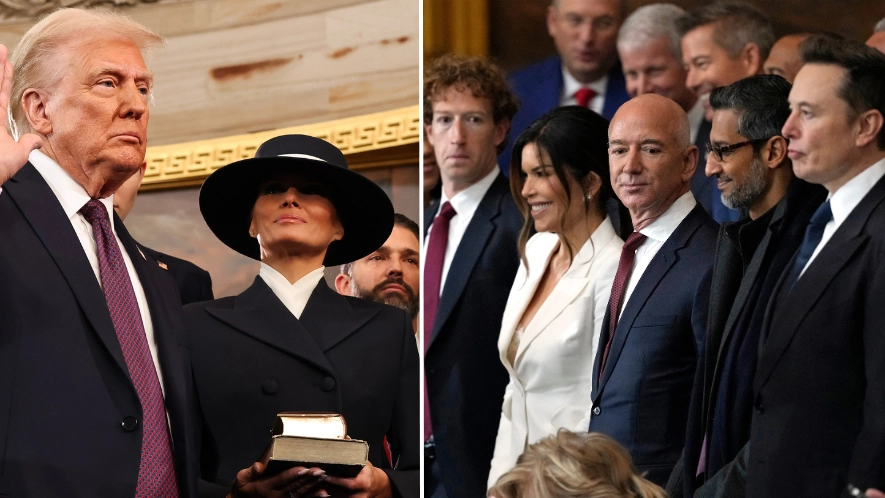 Five billionaires who attended Donald Trump’s inauguration have collectively lost $209,000,000,000 in wealth