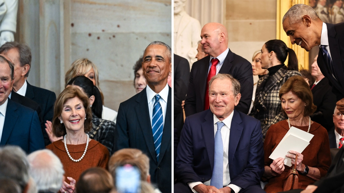 Lip reader reveals what Barack Obama and George W. Bush 'actually said' at Donald Trump’s inauguration