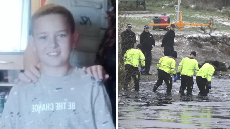 Family pay tribute to hero, 10, who 'died trying to save three boys' on frozen lake