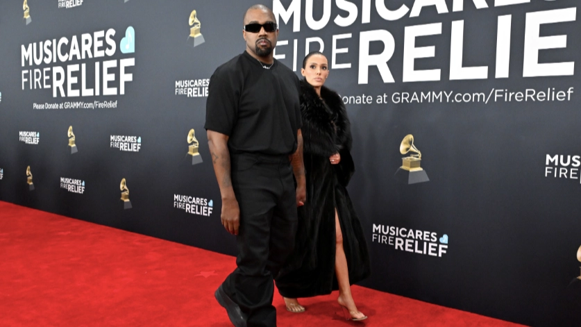 Kanye West gives telling four-word response when asked if he's going to Super Bowl following Bianca Censori's NSFW Grammys drama