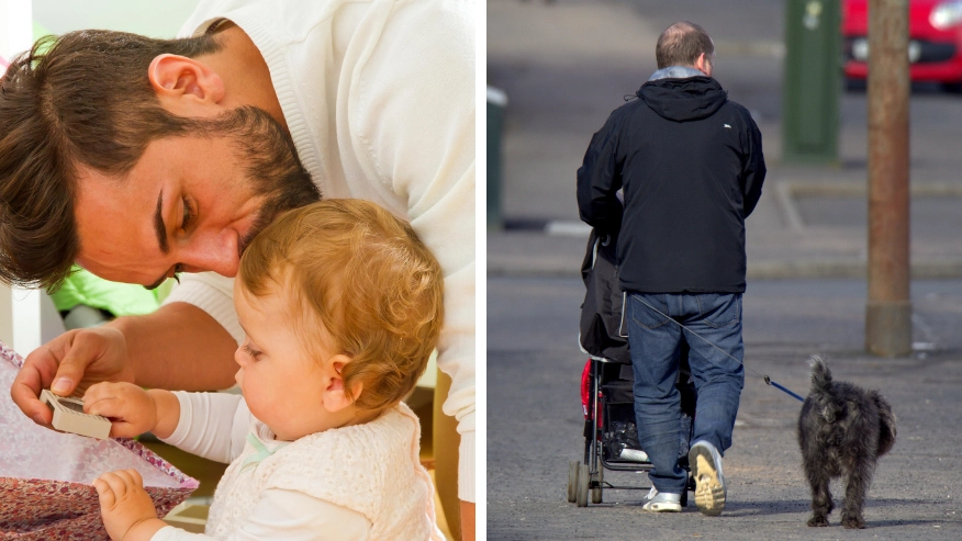 Dad slammed for insisting wife pays him for 'babysitting' their daughter
