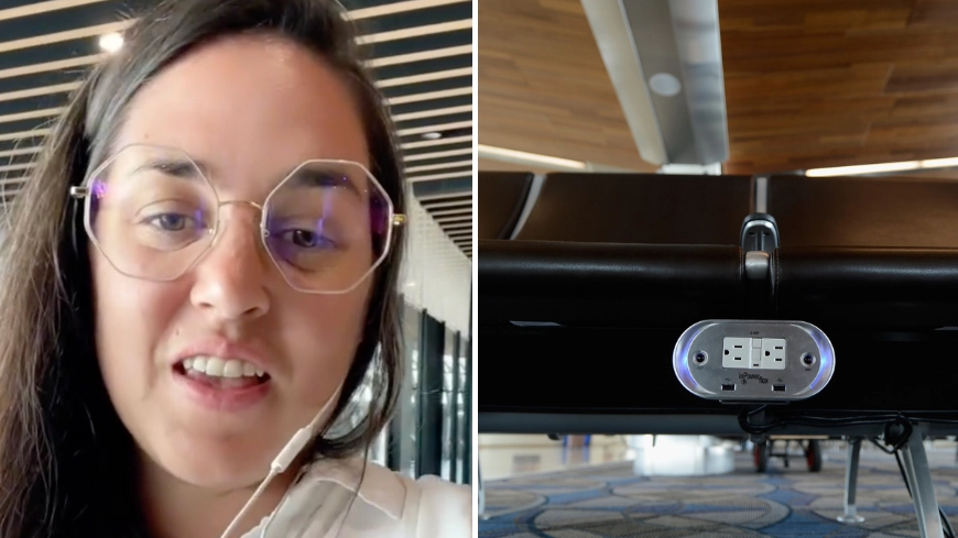 Woman shares chilling reason why you shouldn't use airport charging stations