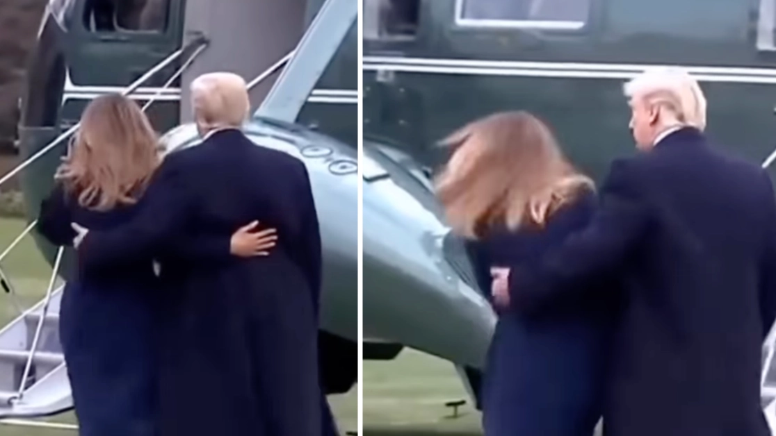Donald Trump praised for reaction to Melania falling in high heels