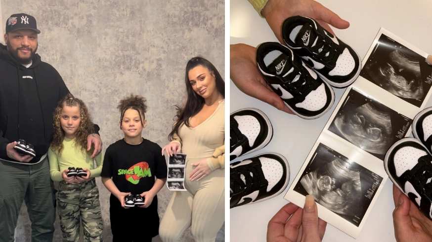 Mum of twins discovers she's pregnant with triplets after trying for one more baby