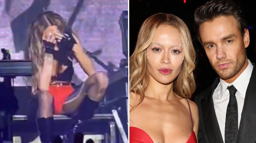 Rita Ora breaks down on stage after singing song she recorded with Liam Payne