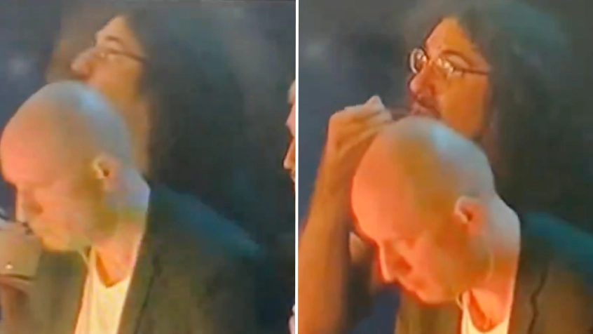Olympics viewers spot hilarious moment man caught eating during orchestra performance at closing ceremony